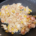 Bau109's cooksnap of when they made 超簡単激ウマ！とうもろこし炒飯♡.