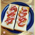 海理ママ's cooksnap of when they made ウインナートースト.