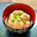お料理ニャロメ's cooksnap of when they made かぶと手作り肉団子の餡かけ.