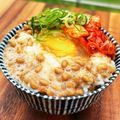 西＊絵子's cooksnap of when they made ごま香る♡納豆キムチねぎたま丼♪.