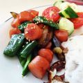 まみお✳'s cooksnap of when they made 　なすピーマンオイスターソース炒め♪簡単.