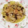 もぐ・ω・くま's cooksnap of when they made 【節約】エビとしめじの和風パスタ.