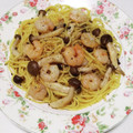 もぐ・ω・くま's cooksnap of when they made 【節約】エビとしめじの和風パスタ.