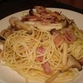 チーモナ's cooksnap of when they made 簡単・ω・!キノコとベーコンの和風パスタ.