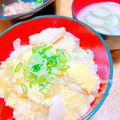 プー♡'s cooksnap of when they made ささみ&麺つゆdeとろ〜り美味しい親子丼.