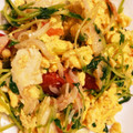syuri3's cooksnap of when they made 豆苗とトマトのふわふわ卵炒め.
