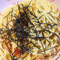 カメ姫☆'s cooksnap of when they made 小松菜とシメジとシャケの和風パスタ.