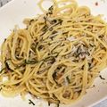 tumitumiki's cooksnap of when they made ＊梅しらす大葉のバター醤油パスタ＊.