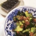 かみりょこママ's cooksnap of when they made 居酒屋の梅きゅう★韓国のりでパクッと。.