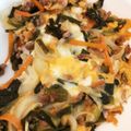 クック990A7C☆'s cooksnap of when they made 甘辛味！豚ひき肉とニラたっぷりの卵とじ☆.