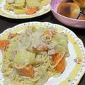 まっしゅのま's cooksnap of when they made シチューの素でカルボナーラ風.