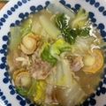 kaopi211's cooksnap of when they made ベビーホタテと豚肉白菜のにんにく炒め.