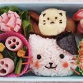 とも2323's cooksnap of when they made キャラ弁☆ねこちゃん弁当.