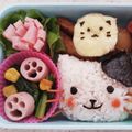 とも2323's cooksnap of when they made キャラ弁に！ストローで簡単！可愛い猫の手.