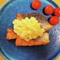 kazunaring's cooksnap of when they made サーモンのムニエル！タルタルソース添え♪.