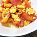 みりん調味料's cooksnap of when they made 簡単！トマトの卵とじ.