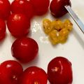 ☆あいちゃん's cooksnap of when they made さくらんぼ＆アメリカンチェリー種の取り方.