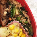 わたさな2016's cooksnap of when they made 小松菜と豚挽肉の甘辛炒め.