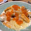 りぃりぃ☆'s cooksnap of when they made ウニとイクラの和風クリームパスタ.