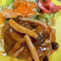 ももぐみ４番's cooksnap of when they made キノコの煮込みハンバーグ꙳★*ﾟ.