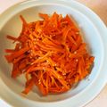 エル♀'s cooksnap of when they made 人参だけで旨い！ゴマ油炒め☆ポン酢がけ.
