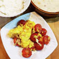 りんともちーママ☆'s cooksnap of when they made トマトと卵の洋風炒め.