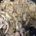 葉月優希's cooksnap of when they made たけのことこんにゃくと豚肉のいため.