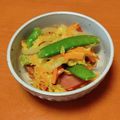 ＊ゆめの＊'s cooksnap of when they made スナップエンドウとウインナーの卵炒め.
