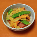 ＊ゆめの＊'s cooksnap of when they made スナップエンドウとウインナーの卵炒め.