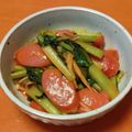 ＊ゆめの＊'s cooksnap of when they made 小松菜とソーセージのケチャップ炒め.