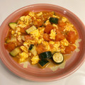 主婦ももこ's cooksnap of when they made トマトと卵とズッキーニの炒め物。.
