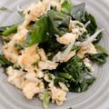 クックAUUDPW☆'s cooksnap of when they made ふんわり卵炒め♡ほうれん草としらすも＋♡.