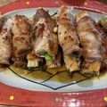 asmimori's cooksnap of when they made おくらとえのきの豚肉巻き.