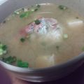 ねこはがき's cooksnap of when they made ひと手間で絶品！鯛の味噌汁.