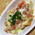 ふみこばあ's cooksnap of when they made 厚揚げの納豆キムチーズ焼き.