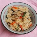 ☆miwa★'s cooksnap of when they made 炊飯器で簡単！優しい味の山菜おこわ.