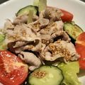 ポンポリン's cooksnap of when they made 糖質オフ！豚肉ときゅうりのゴマ塩サラダ♬.