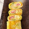ちゃまたまご's cooksnap of when they made チーズINカラフル野菜卵焼き★お弁当に♫.