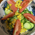 ちゃぎー's cooksnap of when they made 簡単！トマトときゅうりの中華サラダ.