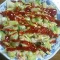 濃い口ソース's cooksnap of when they made キャベツ☆ベーコン卵とじ.