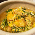 のりぴー！'s cooksnap of when they made 簡単♪水菜とお揚げの卵とじ.