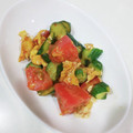 oggiii☆'s cooksnap of when they made 【台湾】夏バテに！トマトきゅうり卵の炒物.
