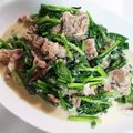JUN☆ぶにゃぁ's cooksnap of when they made 豚バラとほうれん草の味噌クリーム煮.
