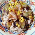 YesYU's cooksnap of when they made 豚ロースなす★柚子胡椒ステーキソースがけ.