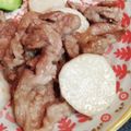 popee8's cooksnap of when they made 里芋と豚コマ炒め！味付けは塩だけです.