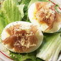marulemon's cooksnap of when they made 速攻おつまみ≪≪ゆで卵≪≪刻み生ハム.