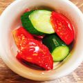 aimaruo's cooksnap of when they made きゅうりとトマトのサラダ.