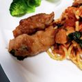 まさむにゃ。's cooksnap of when they made 簡単すぎる！レタスの豚肉巻き.
