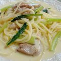 KIRIYY's cooksnap of when they made 小松菜とチキンのクリームパスタ.