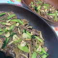 猫のミイヤ's cooksnap of when they made 小松菜としめじの牛肉炒め★にんにく添え.